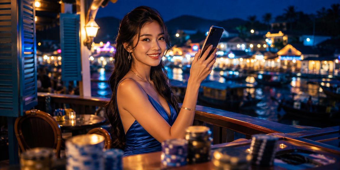 Người dùng Phú Quốc trải nghiệm casino di động bên ly cà phê